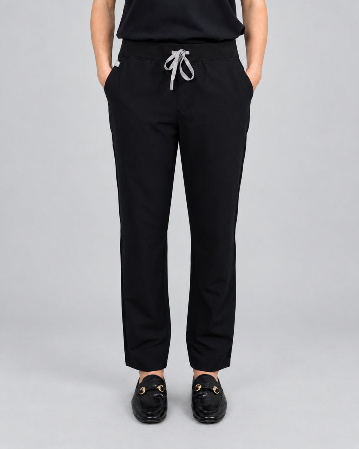 Women’s Straight Scrub Pants - Black